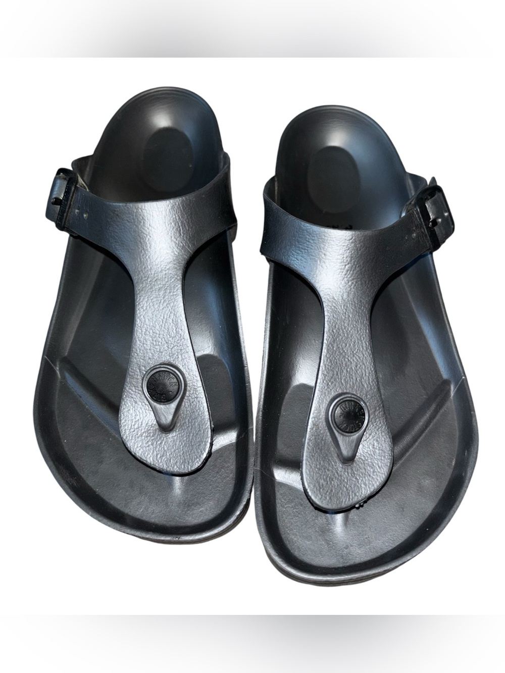 Birkenstock Gizeh EVA Sandals Metallic Anthracite